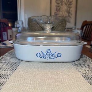 Corning Ware Blue Cornflower A-10-B Casserole Dish with Lid